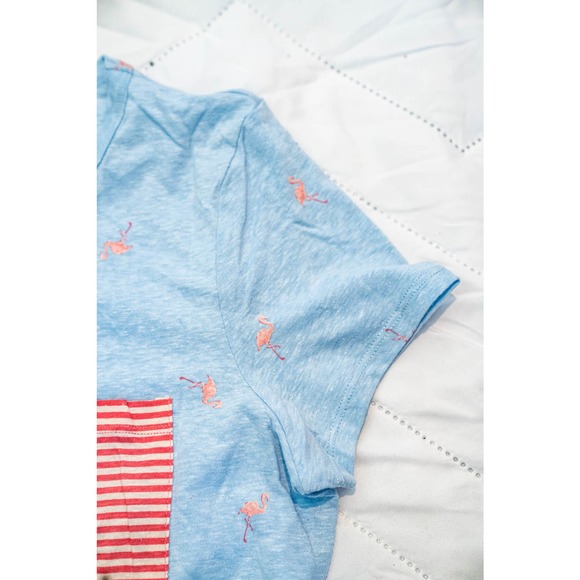 Self Esteem Allover Print T-Shirt, Blue, Med - Picture 3 of 4